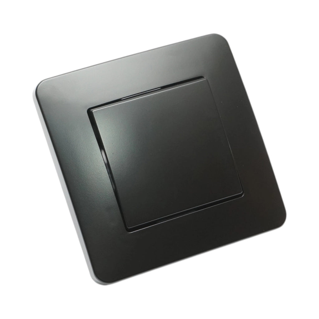 Interruttore da incasso per scale nero 220V, 10AX, PC 80x80mm