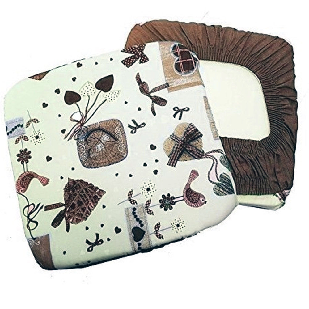 Trade Shop - Set 6 Coprisedia Cuscini Con Fascia Elastico Per Sedie Imbottito Sfoderabile -