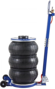 Cricotto pneumatico a tre sacchetti con elevazione di 140-470 mm, elevazione in 5 minuti, cricotto pneumatico a tre sacchetti con regolazione di elevazione, cricotto pneumatico rossa