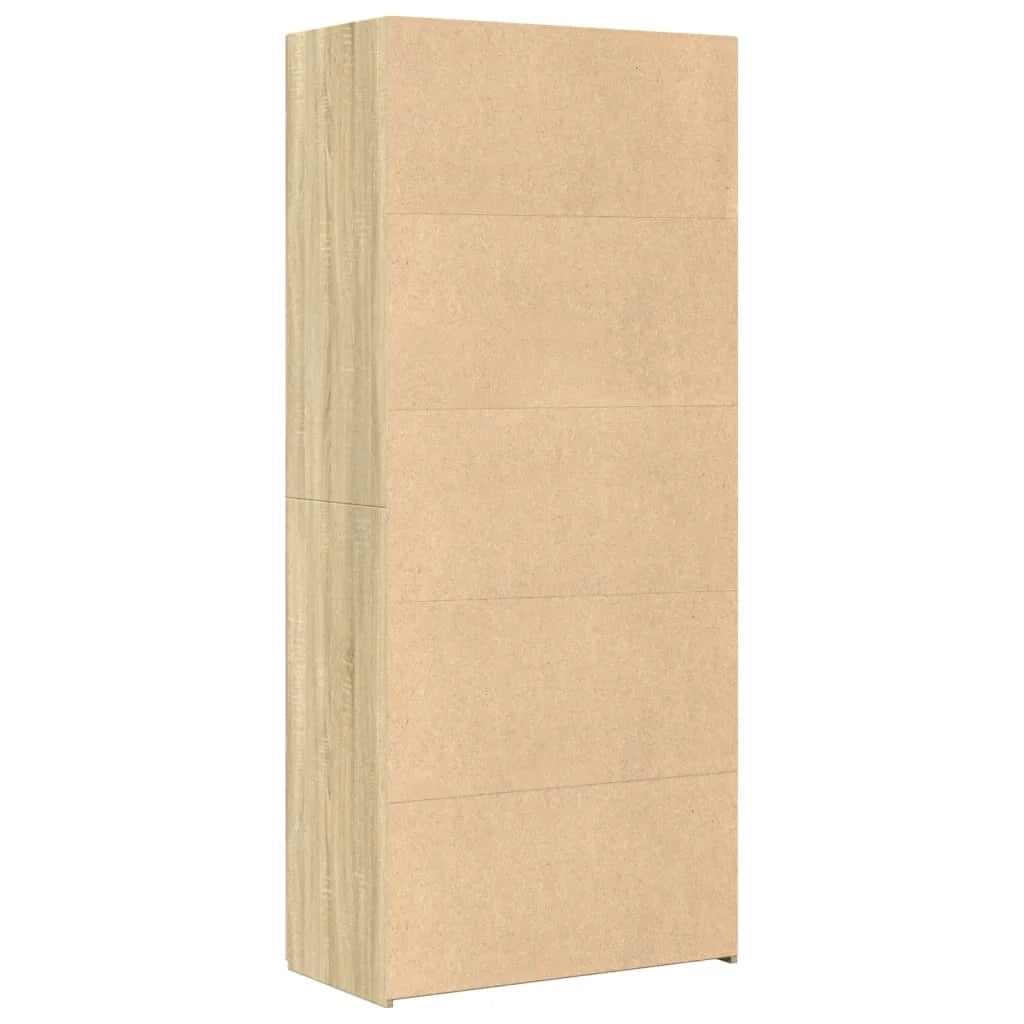 Buffet credenza cassettiera armadio mobile contenitore organizer cucina soggiorno salotto rovere Sonoma alto 80 x 42,5 x 185 cm legno ingegnerizzato marrone 02_0034209