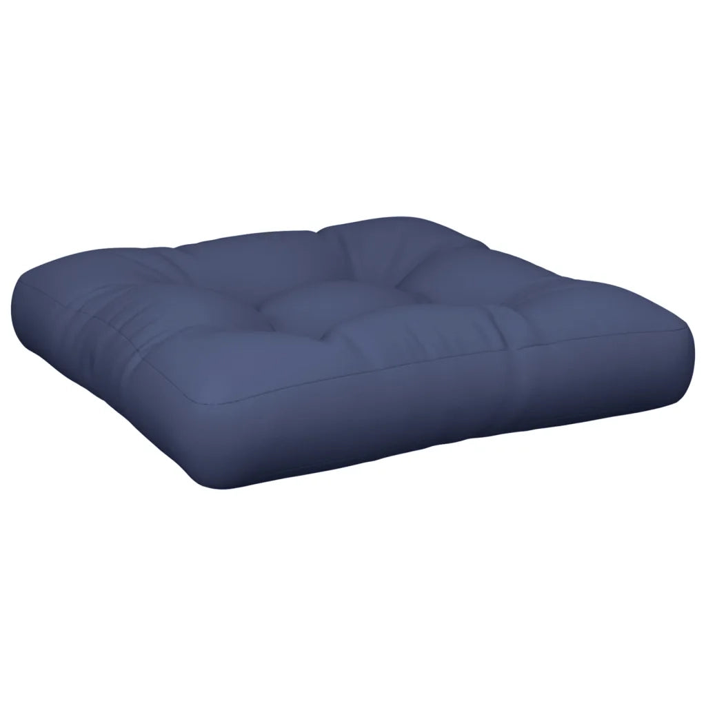 Set Cuscini per Pallet Blu Marino 60x40x12 cm in Tessuto 378081