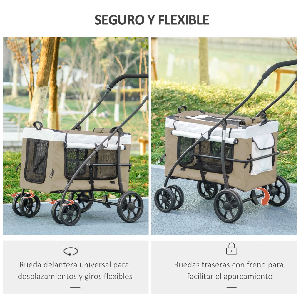 Cuscino per Cane Pieghevole con Vagone ¨C Minimal ¨C Caqui