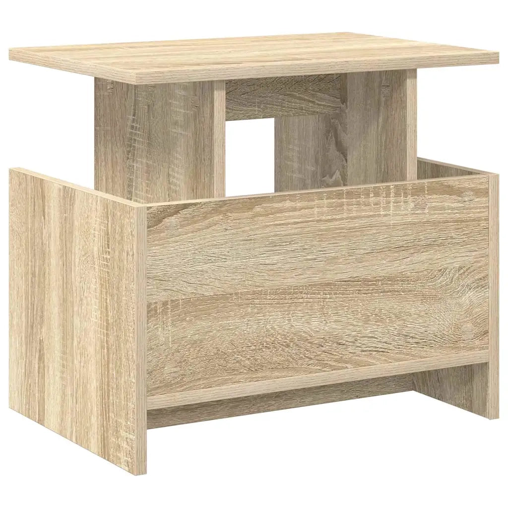 Set di 2 mobili porta TV rettangolari moderni con ampio vano contenitore 50 x 35 x 45 cm realizzati in legno ingegnerizzato di rovere Sonoma 02_0054720