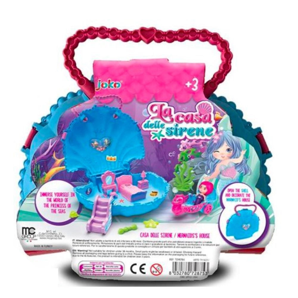Trade Shop - La Casa Della Sirenetta Principessa Del Mare Gioco Per Bambina 3+ 21x14x8 Cm -