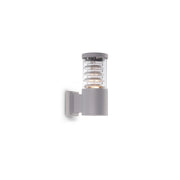 Applique Moderna Tronco Alluminio Grigio 1 Luce E27