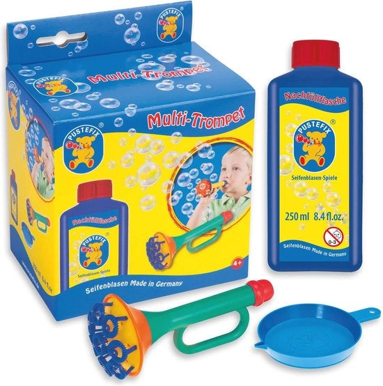 Tromba da Festa Set con 250ml Liquido per Feste e Giochi