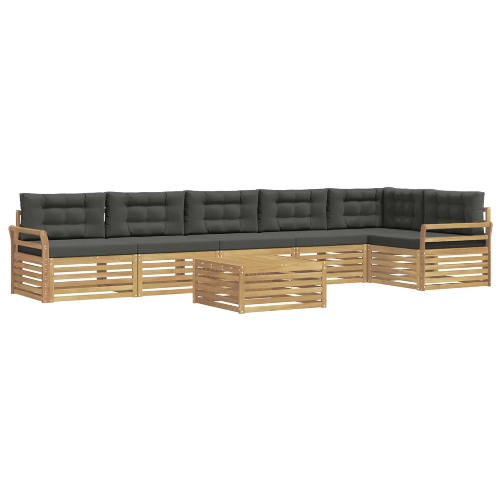 Set di divani da esterno 7 pcs Bianco e Antracite 3390607