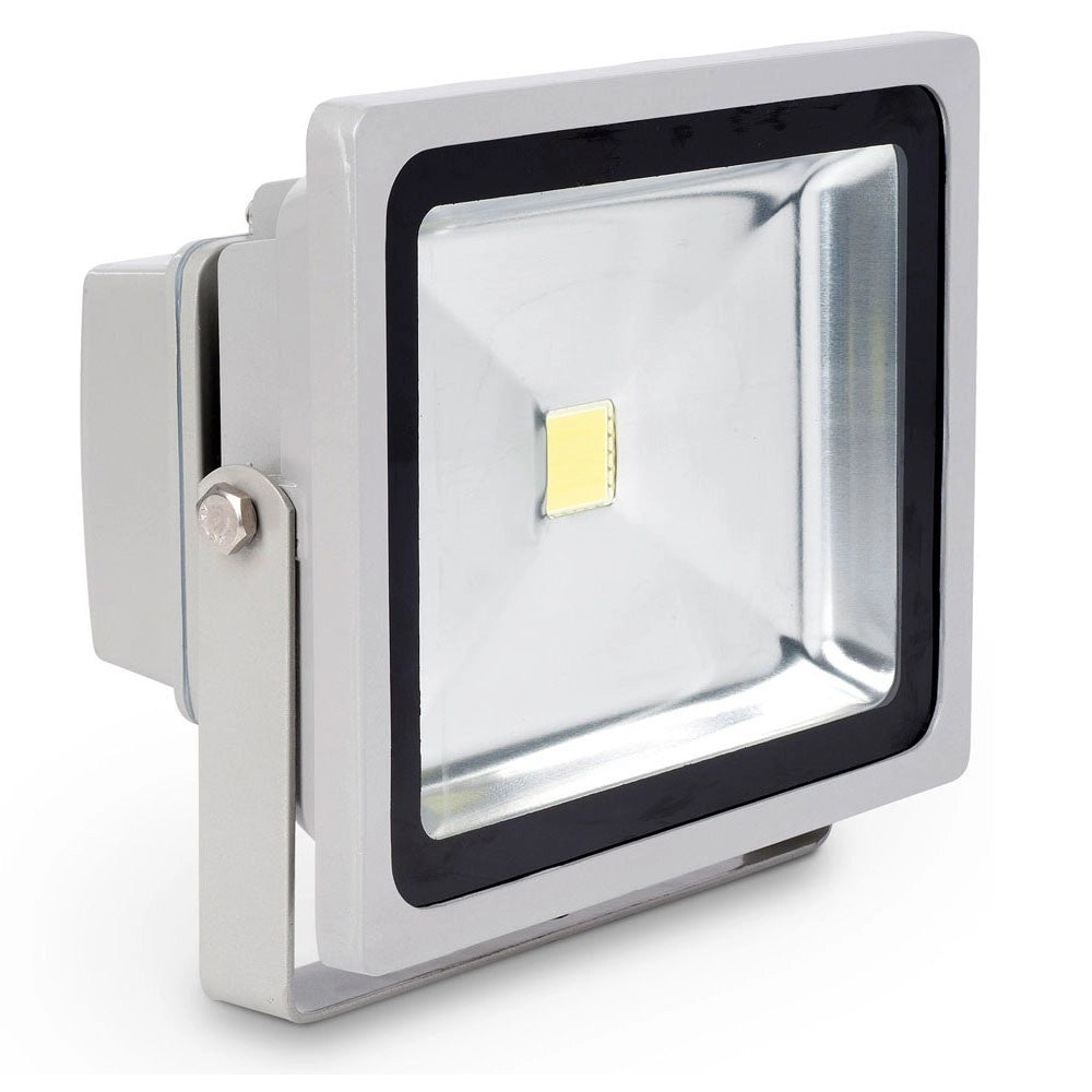 Trade Shop - Faro Faretto A Led Ultra Slim A Luce Calda Fredda Rgb Da Per Esterno Ip65 220v - -bianco Caldo-50 Watt -regular    -