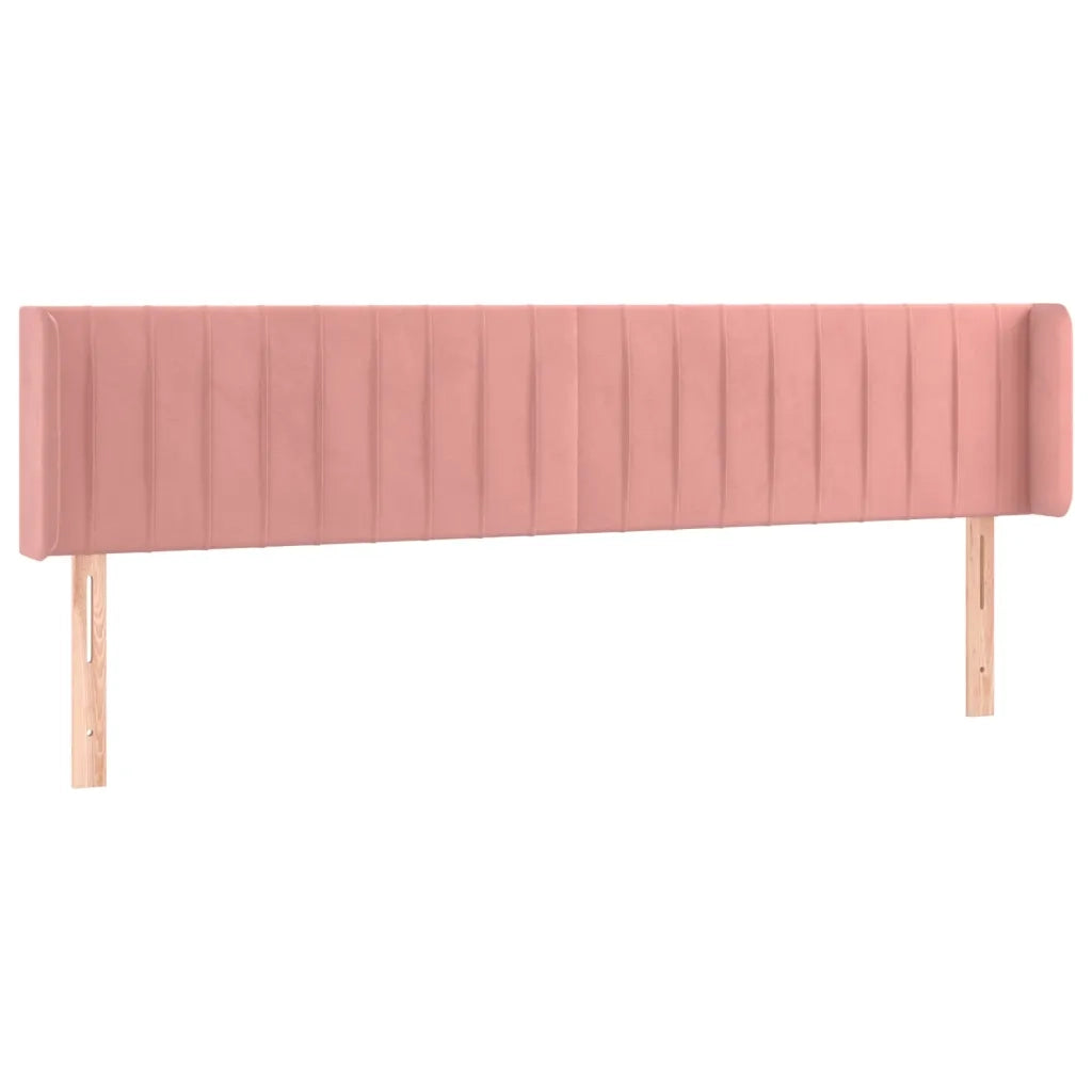 Testiera a LED Rosa 183x16x78/88 cm in Velluto 3123539