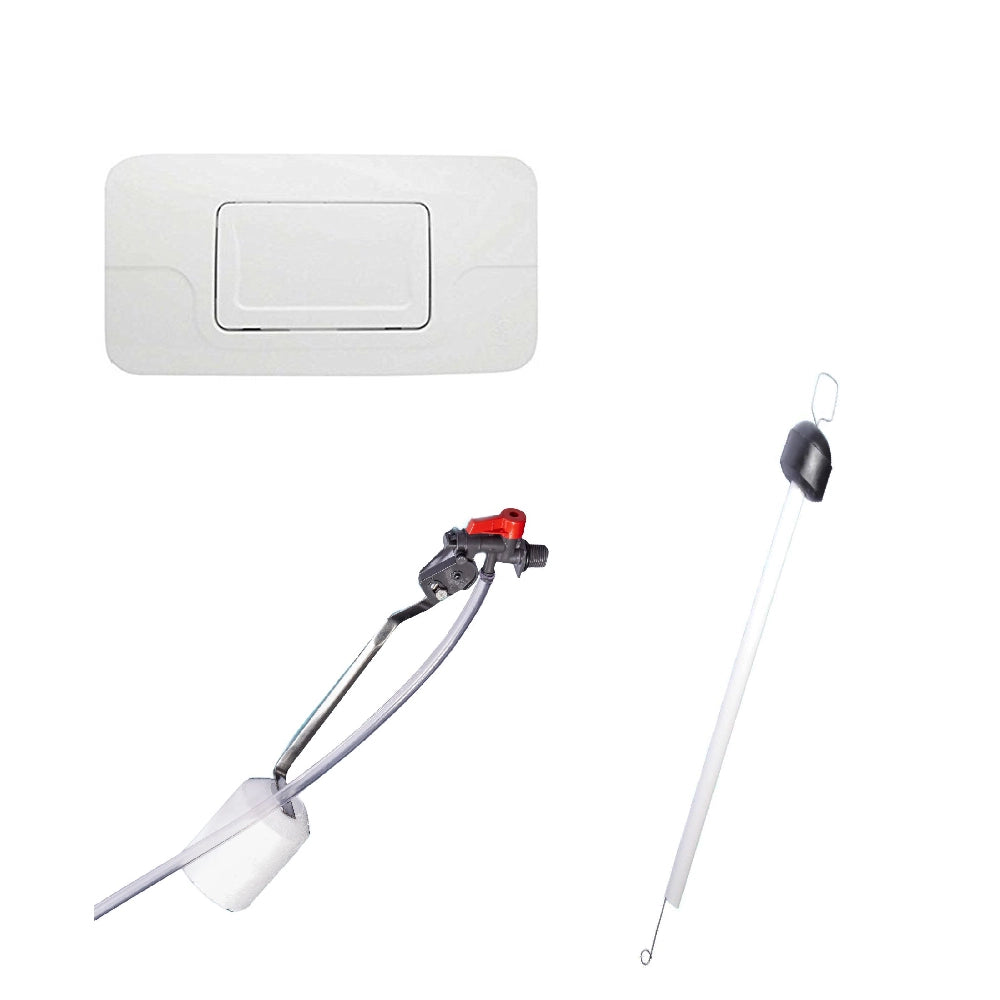 Kit placca galleggiante tampone stir blitz 12lt per wc bagno cassetta incasso