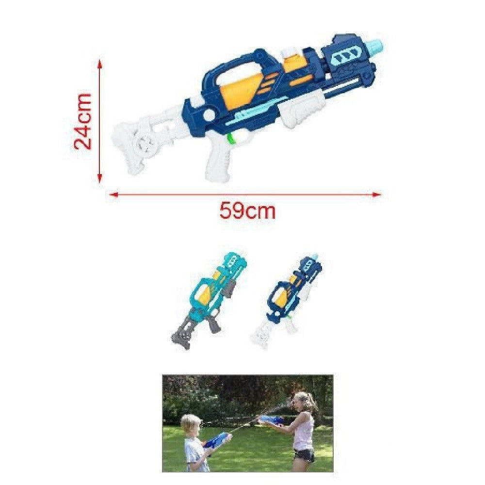 Trade Shop - Pistola Ad Acqua Fucile 59x24cm Serbatoio 600ml Bambini Colori Assortiti 2904385 -