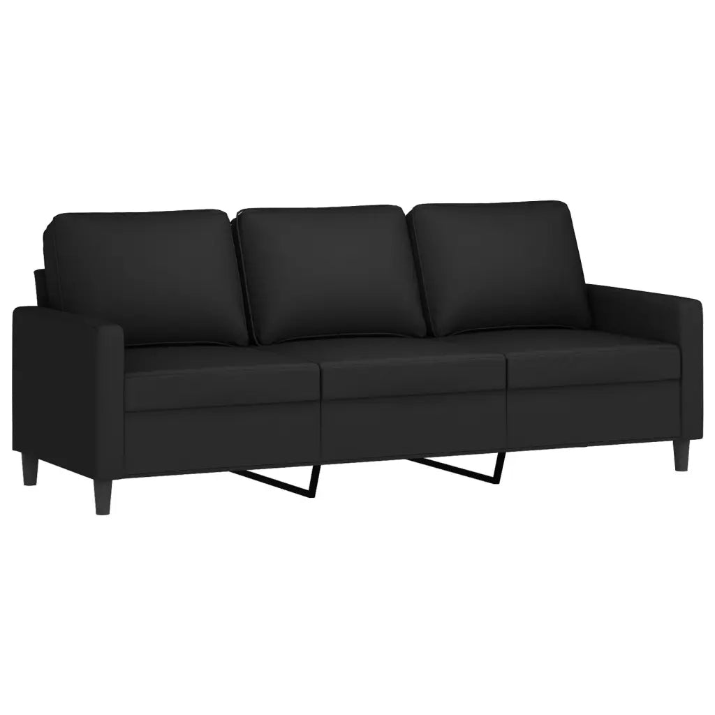 Set di Divani 4 pz Nero in Velluto