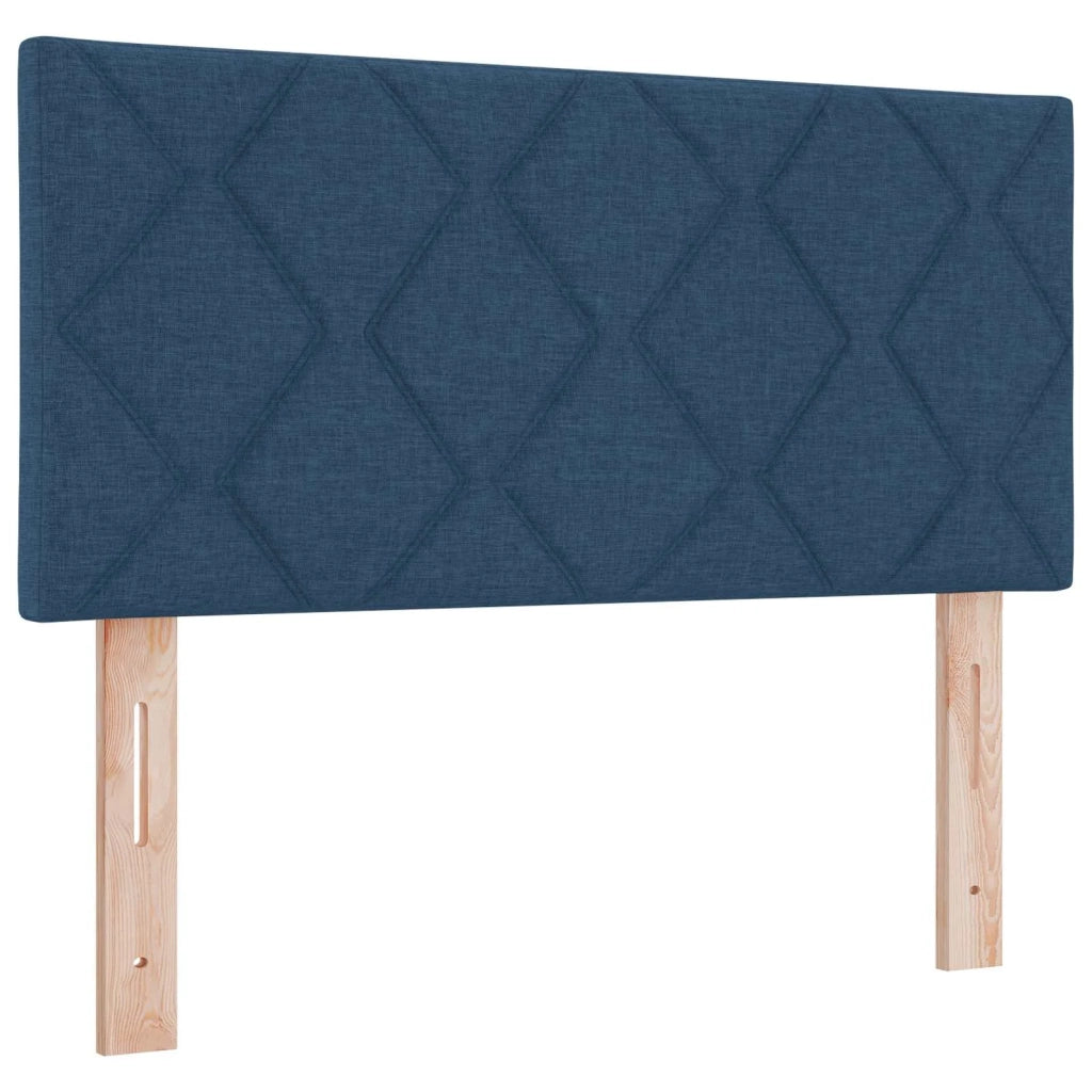 Letto box spring con materasso Blu 100 x 200 cm Tessuto 3451156
