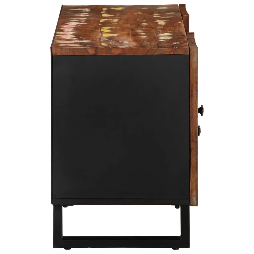Mobile TV 105x33,5x46cm Legno Massello Recupero e Multistrato 351960