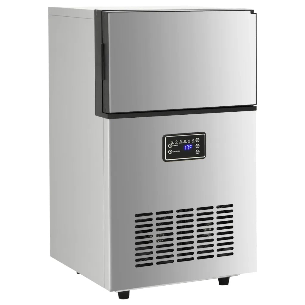 Macchina per Ghiaccio Argento 45 kg / 24 h 153682