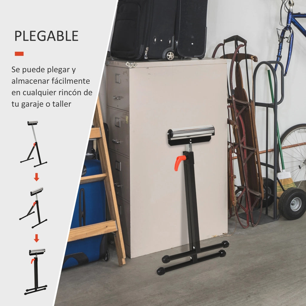 Cavalletto Pieghevole e Regolabile in Altezza ¨C zephmum ¨C Nero e Argento