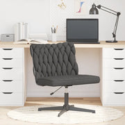 Sedia da Ufficio Girevole Grigio Scuro in Tessuto 4105402