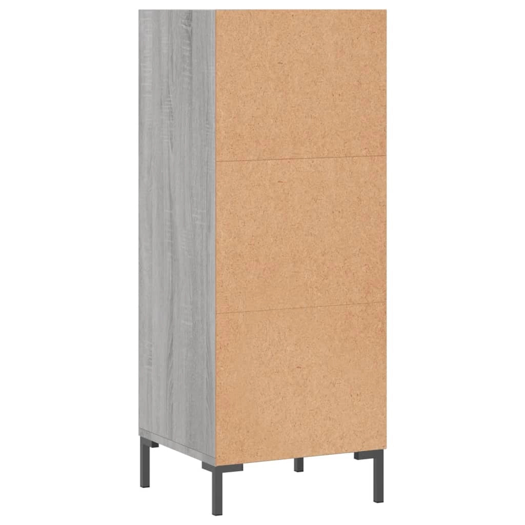 Buffet credenza cassettiera armadio mobile contenitore organizer cucina soggiorno salotto Sonoma 34,5 x 32,5 x 90 cm legno ingegnerizzato grigio 02_0036300