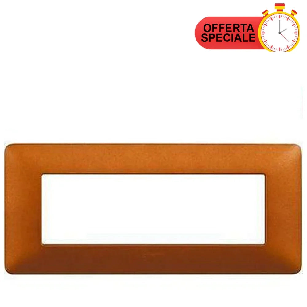 BTicino Matix Placca 6 Posti Terra AM4806LST