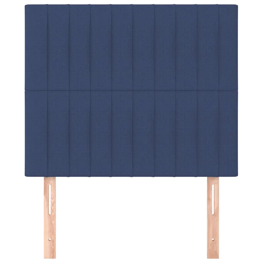 Testiera-Testata-Testiera Decorativa Blu 80x5x118/128 cm Tessuto 776229
