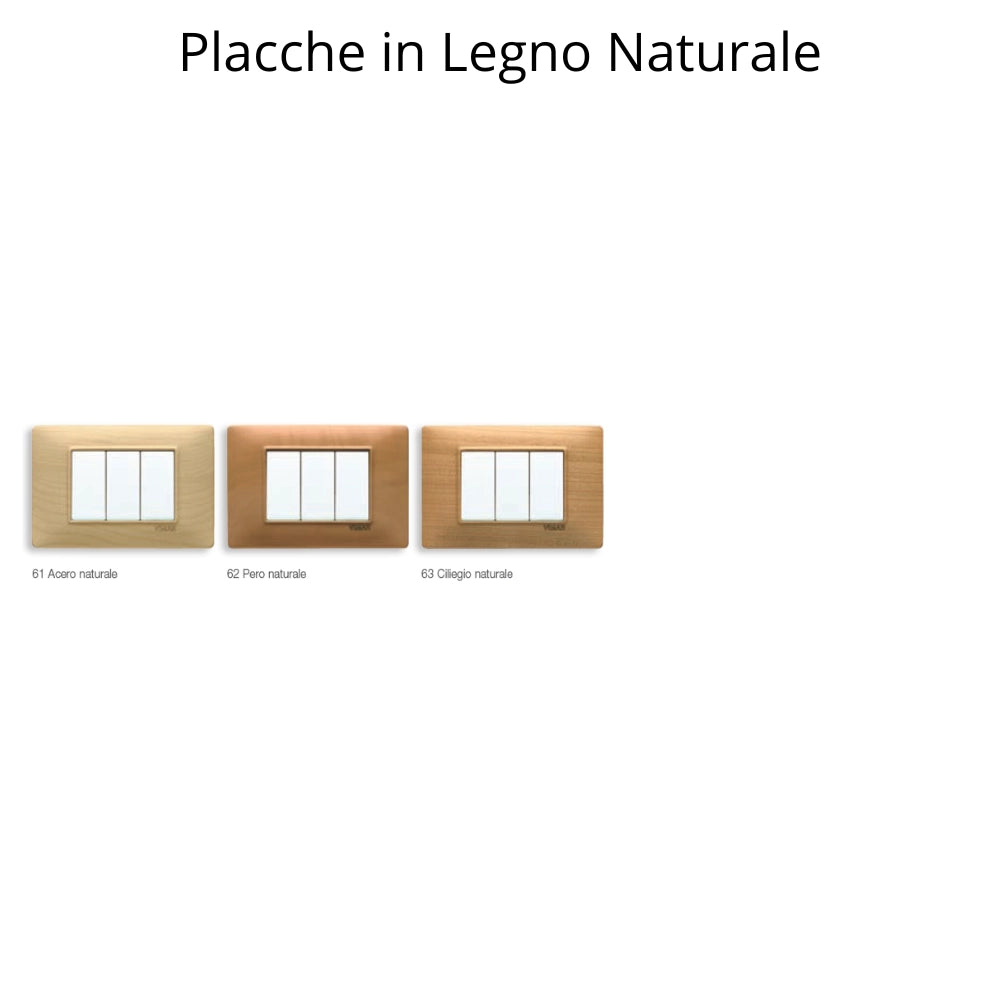 Placca classica 4 moduli serie plana vimar 14654 *** colore bianco, confezione 1
