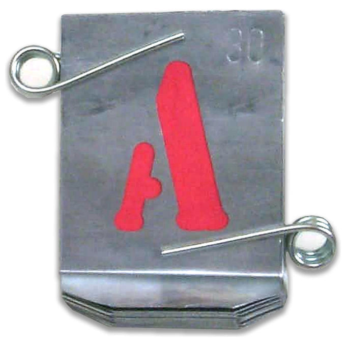 VBW Stampi Alfabeto in Zinco 80 mm - Set Completo Lettere Maiuscole per Marcatura su Metallo Legno Plastica colore Nero