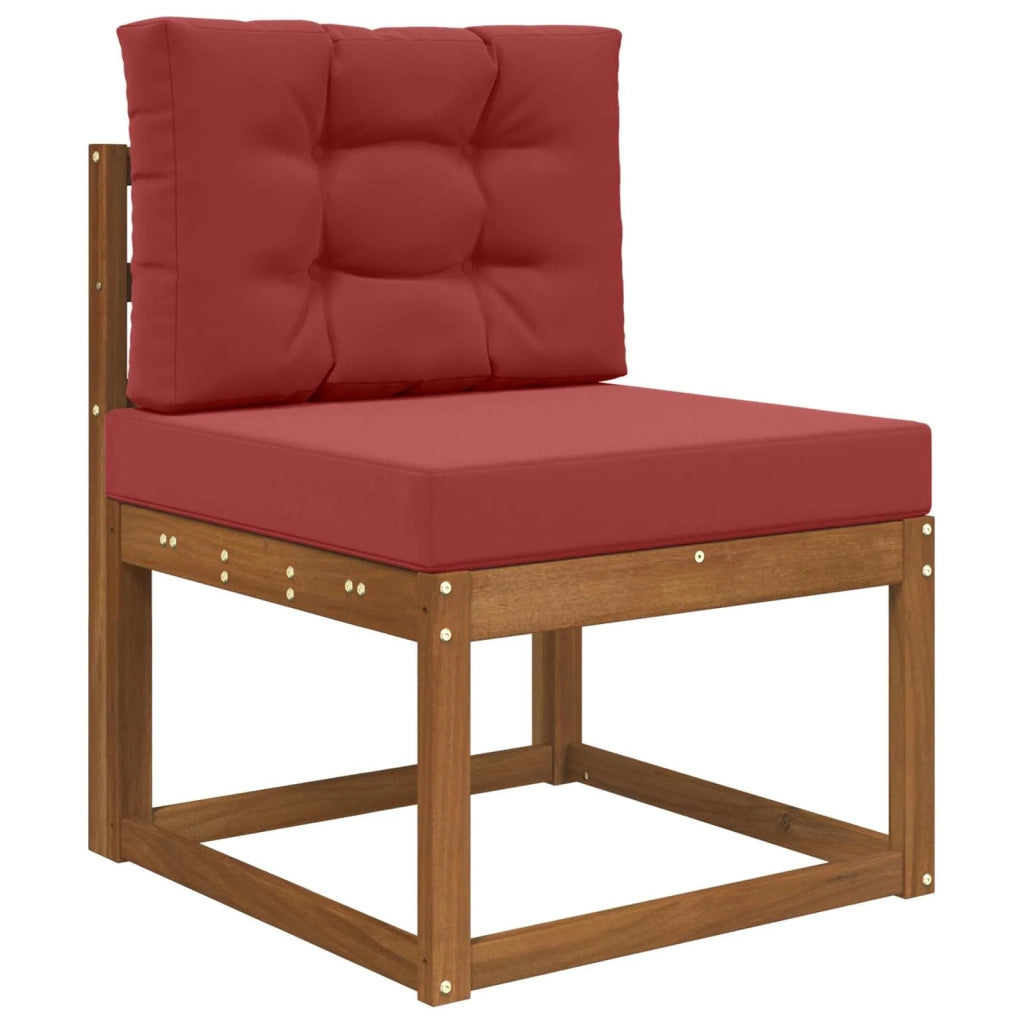 Cuscino per divano da esterno 2 pcs Rosso vino Poliestere 900736