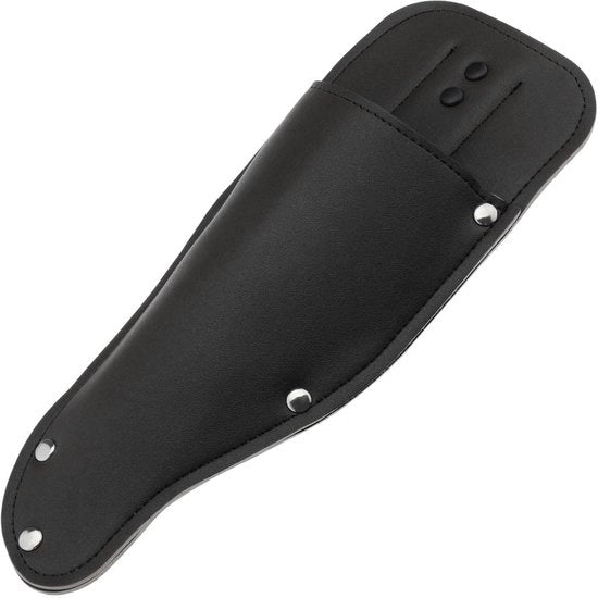 Supporto per sega da giardino in PU - Holster per sega da giardino - Tessera per attrezzi da giardino - Clip metallico per sega da giardino - 24,8 x 9,8 cm - Holster per sega da giardino