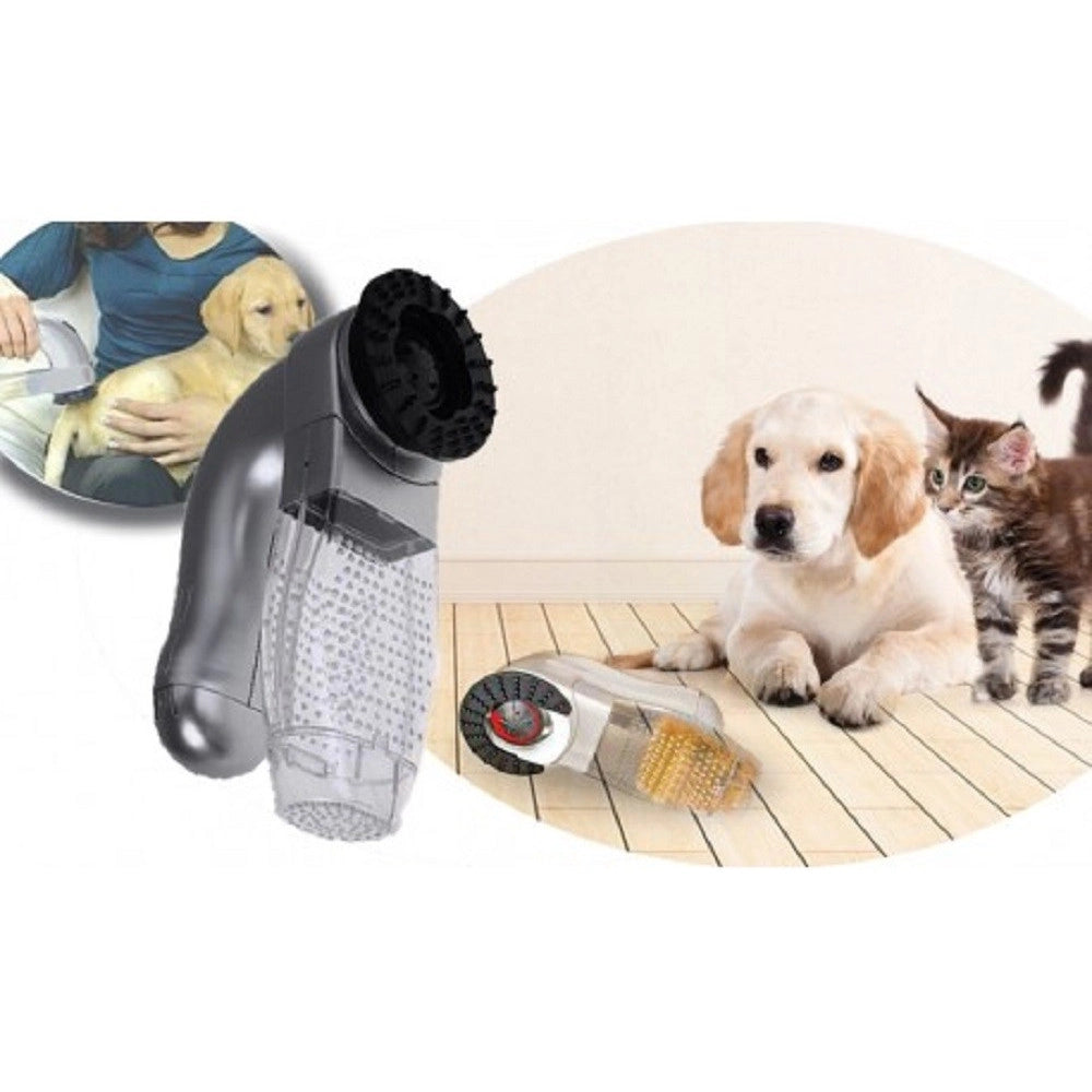 Trade Shop - Tosatrice 2in1 Rimuove Peli In Eccesso Massaggia Per Cane Gatto Shed Indolore -