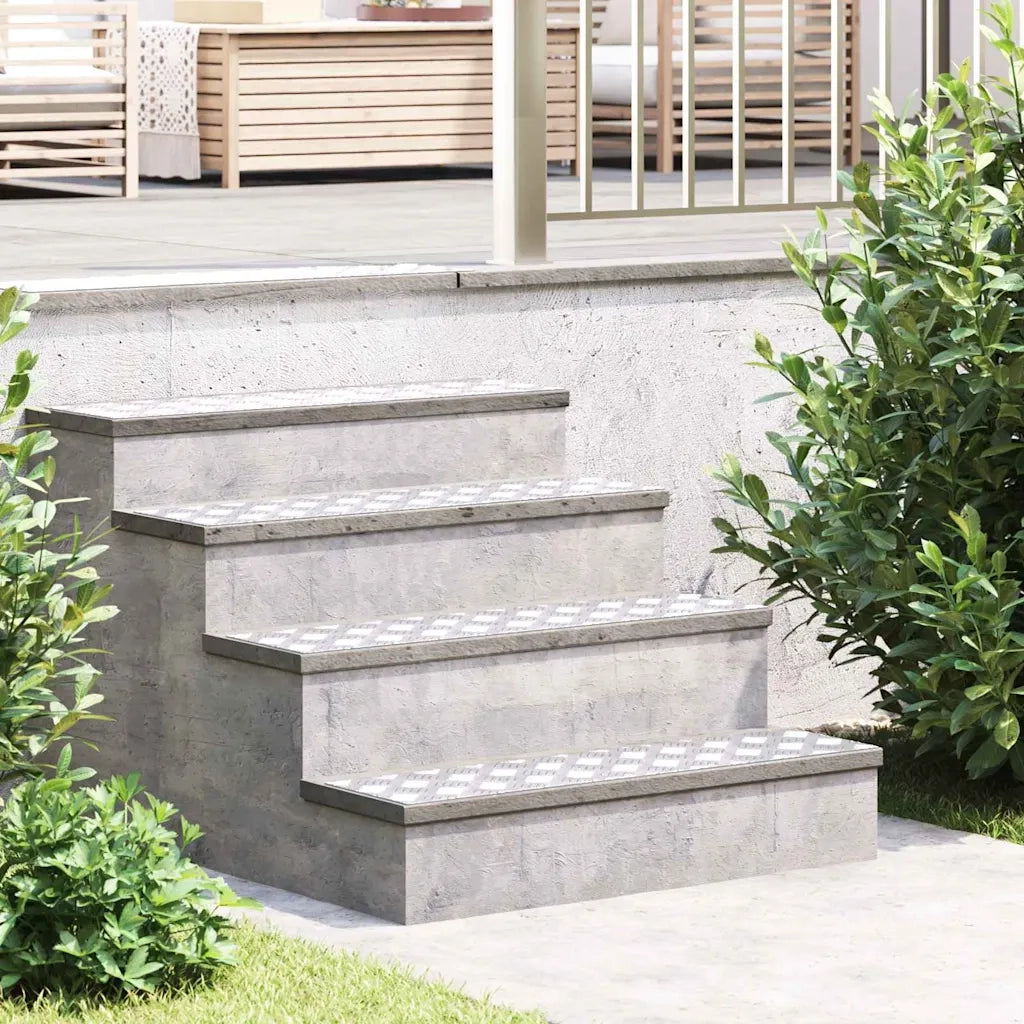 Gradini per Scale 4 pcs Argento 80 x 20 cm Alluminio 4104260