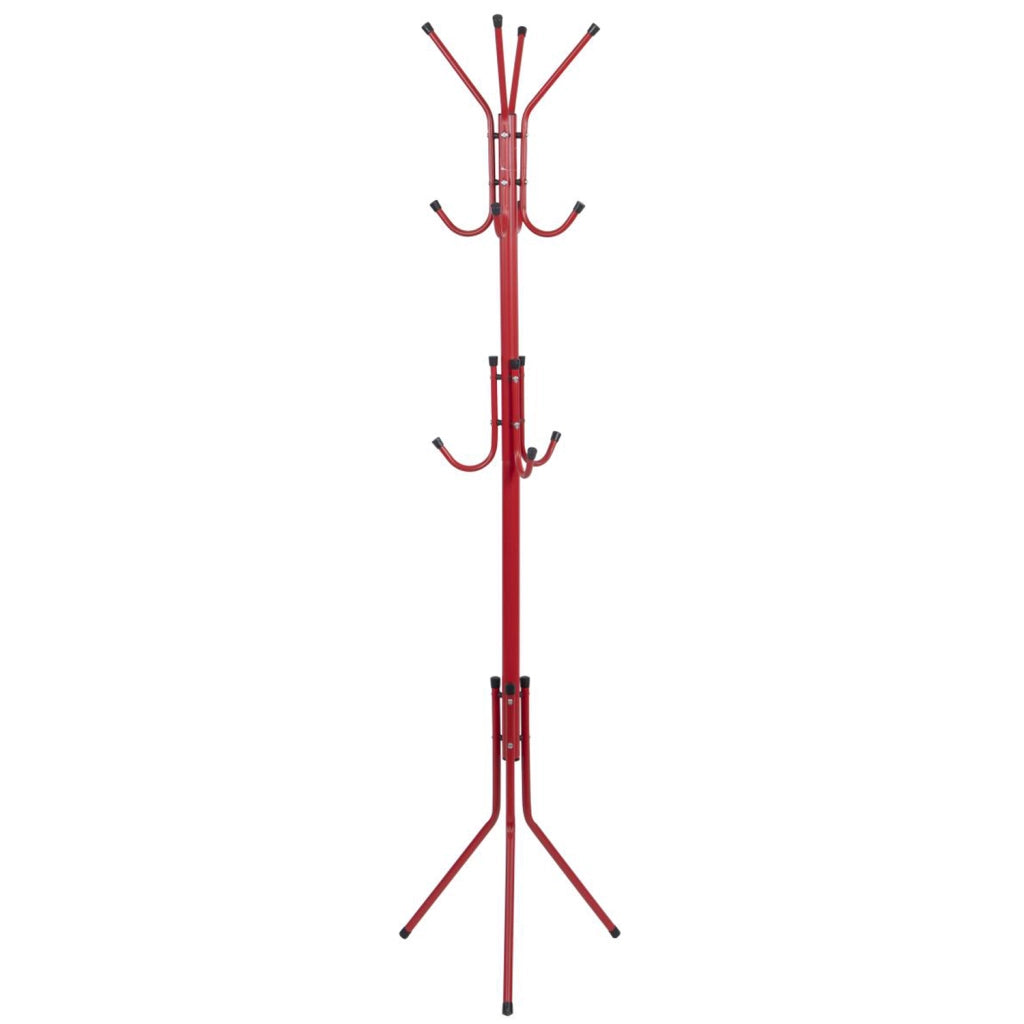 APPENDIABITI DA TERRA COLONNA DESIGN CON GANCI PER INGRESSO CAMERA UFFICIO Rosso/HOOK