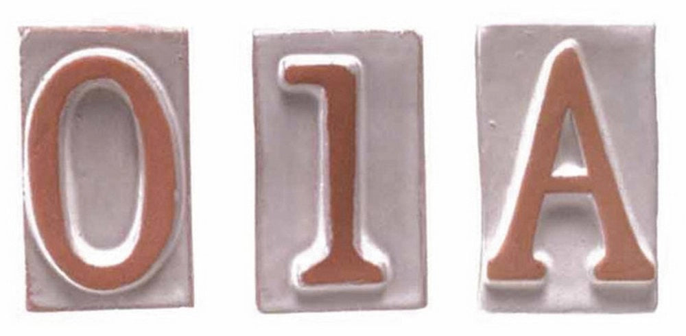 10pz numero civico in terracotta 7 cm.8,5h cod:ferx.34641