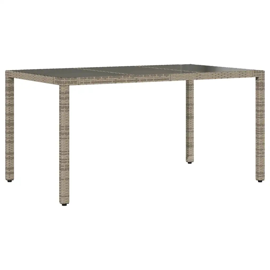 Set Bistrò da Giardino 7 pz con Cuscini in Polyrattan Grigio 3277168