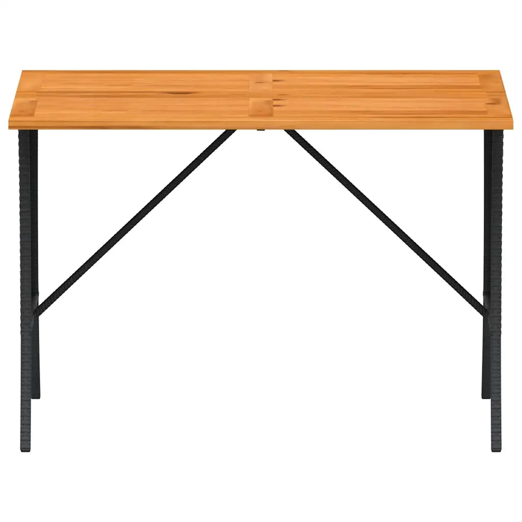 Set Divani da Giardino 3 pz con Cuscini in Polyrattan Nero 3365341