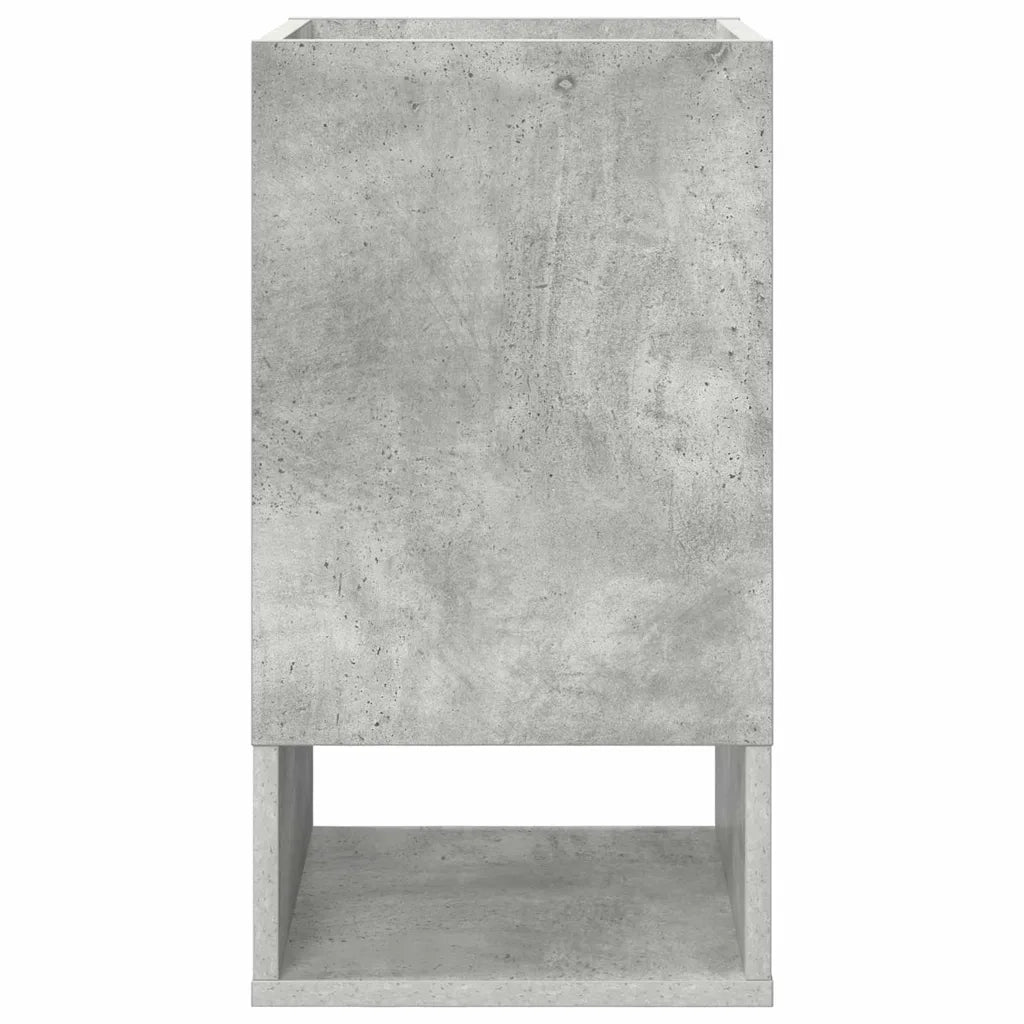 Tavolino 2 pz | Tavolo laterale Grigio cemento 30 x 30 x 56 cm Legno multistrato