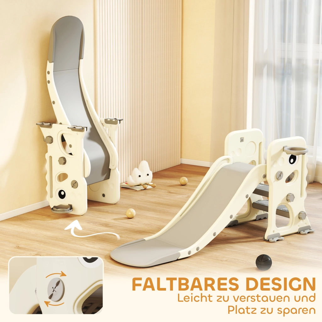 Scivolo per Bambini con Arrampicata e Canestro ¨C zephmum ¨C Verde