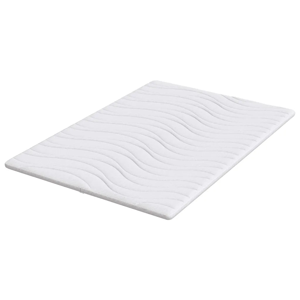 Topper per materasso Bianco 160 x 200 cm Tessuto a maglia 4106420