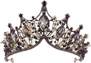 Corona di Cristallo per Principessa di Festa di Matrimonio - Festa di Compleanno di Gala di Festa di Fidanzamento - Unico Modello Metallo Diamante Acquatico.