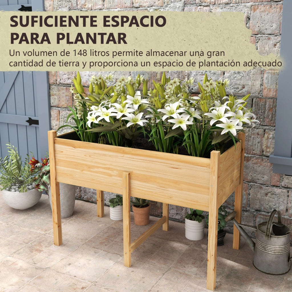 Letto da Giardino Elevato ¨C Minimal ¨C 115x55x80 cm