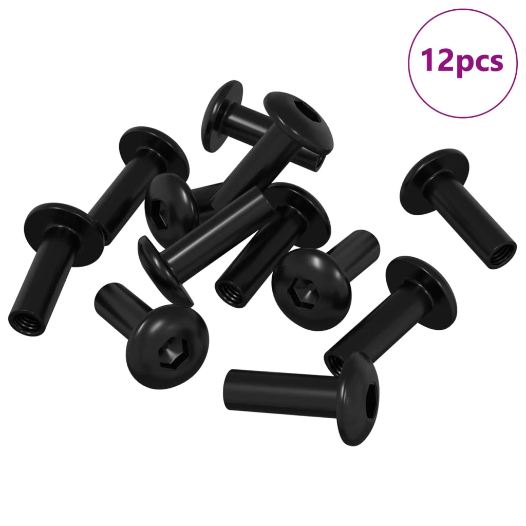 Dadi a Manica 12 pz Nero M4 x 14,5 mm Metallo CFW3987962