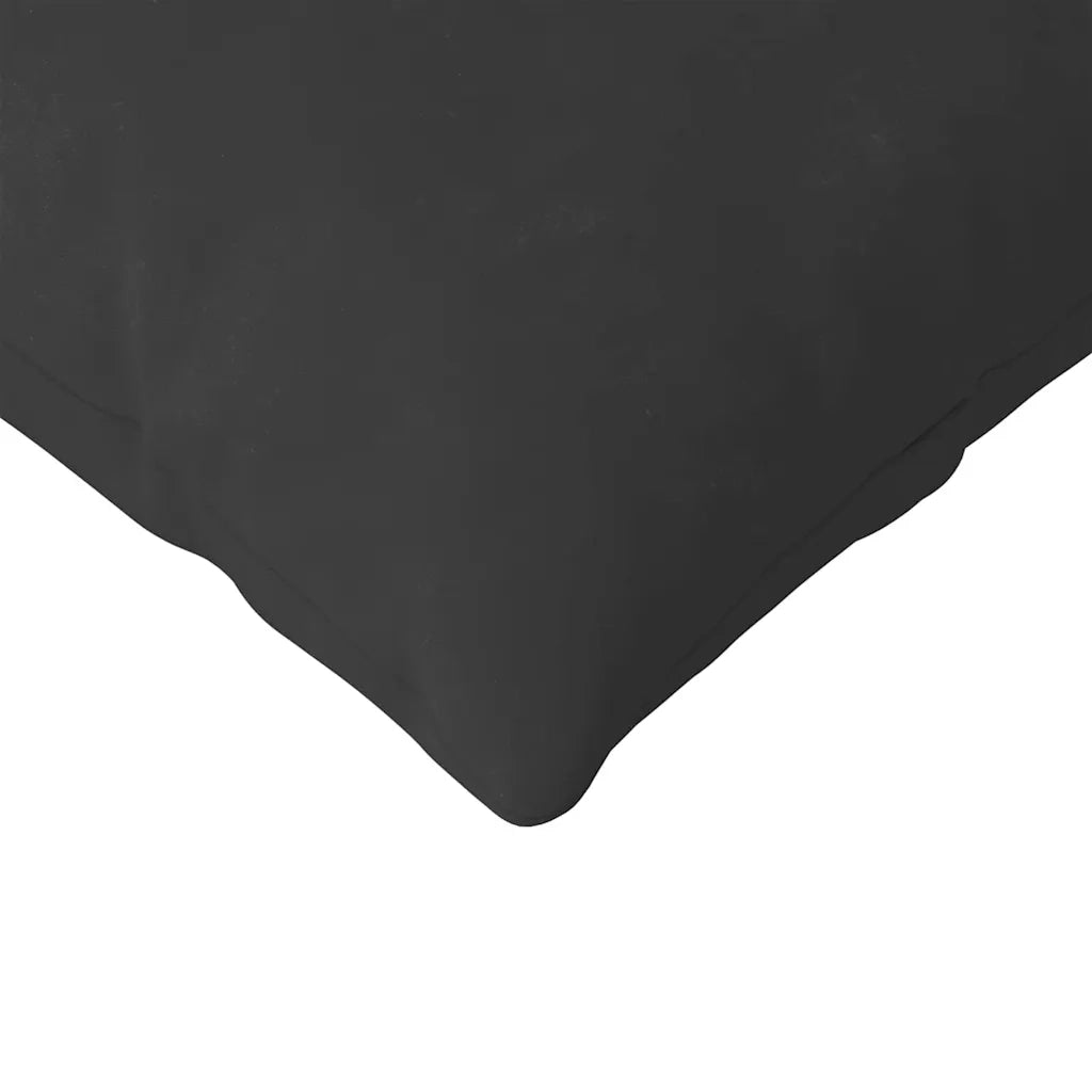 Cuscini da Divano 2 pcs Nero 200 x 40 cm Tessuto 42013900