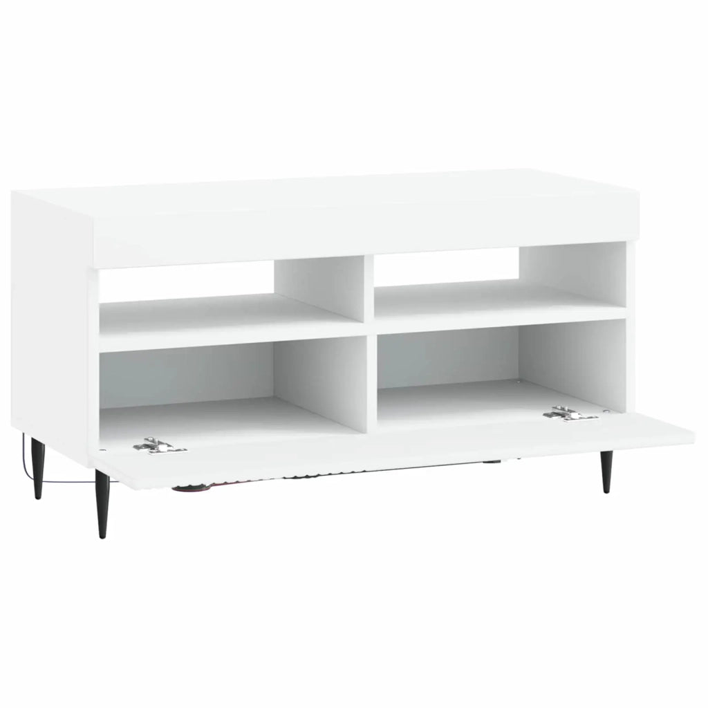 Mobile TV LED Bianco Legno ingegnerizzato 896995