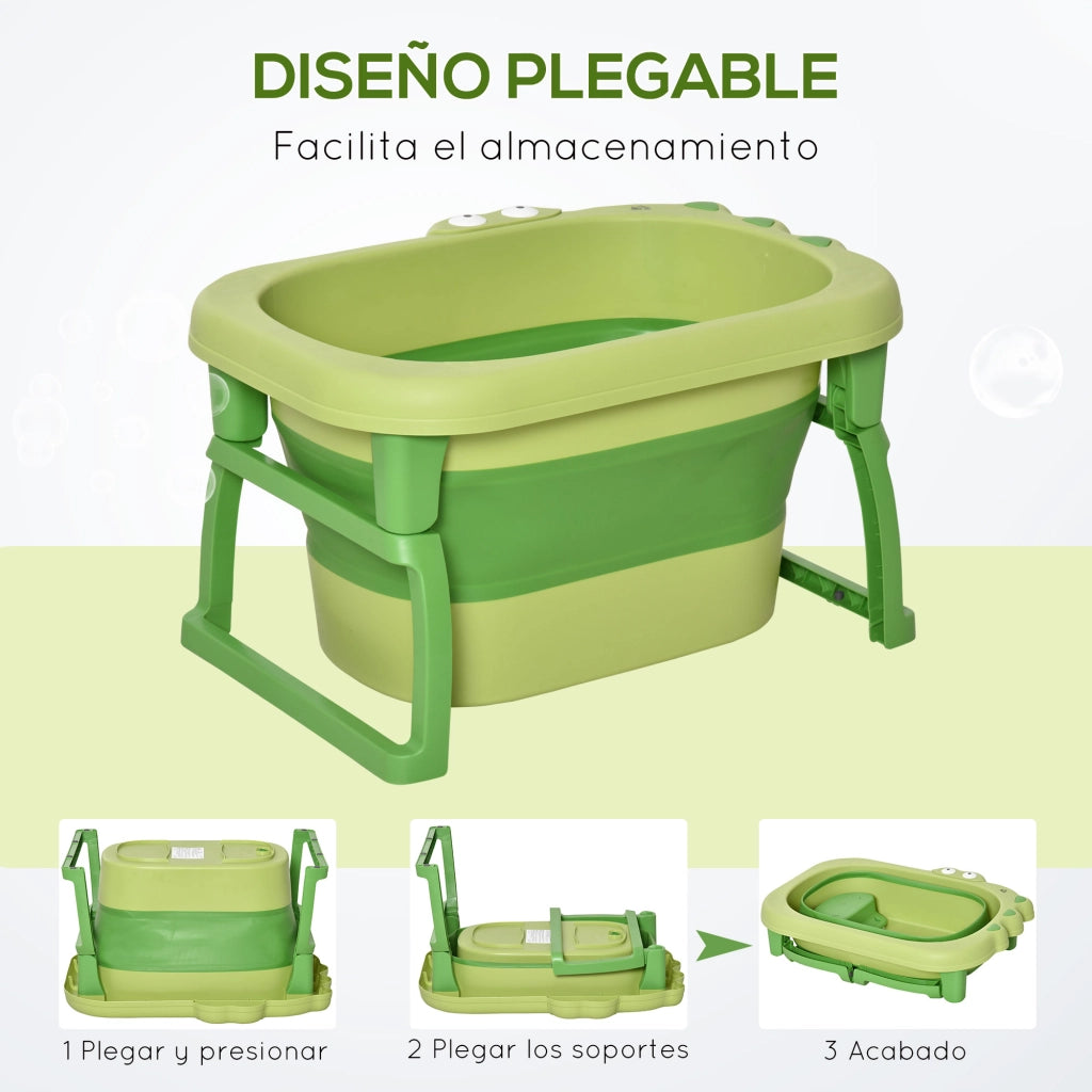 Vasca da bagno pieghevole per bambini ¨C Minimal ¨C 75x55x43 cm verde