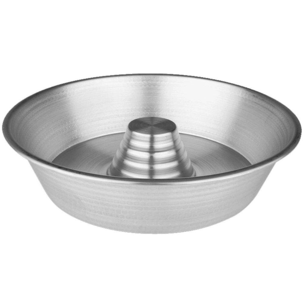 Trade Shop - Stampo Forma Ciambella Liscia 36 Cm Teglia Forno Alluminio Baba Casatiello -