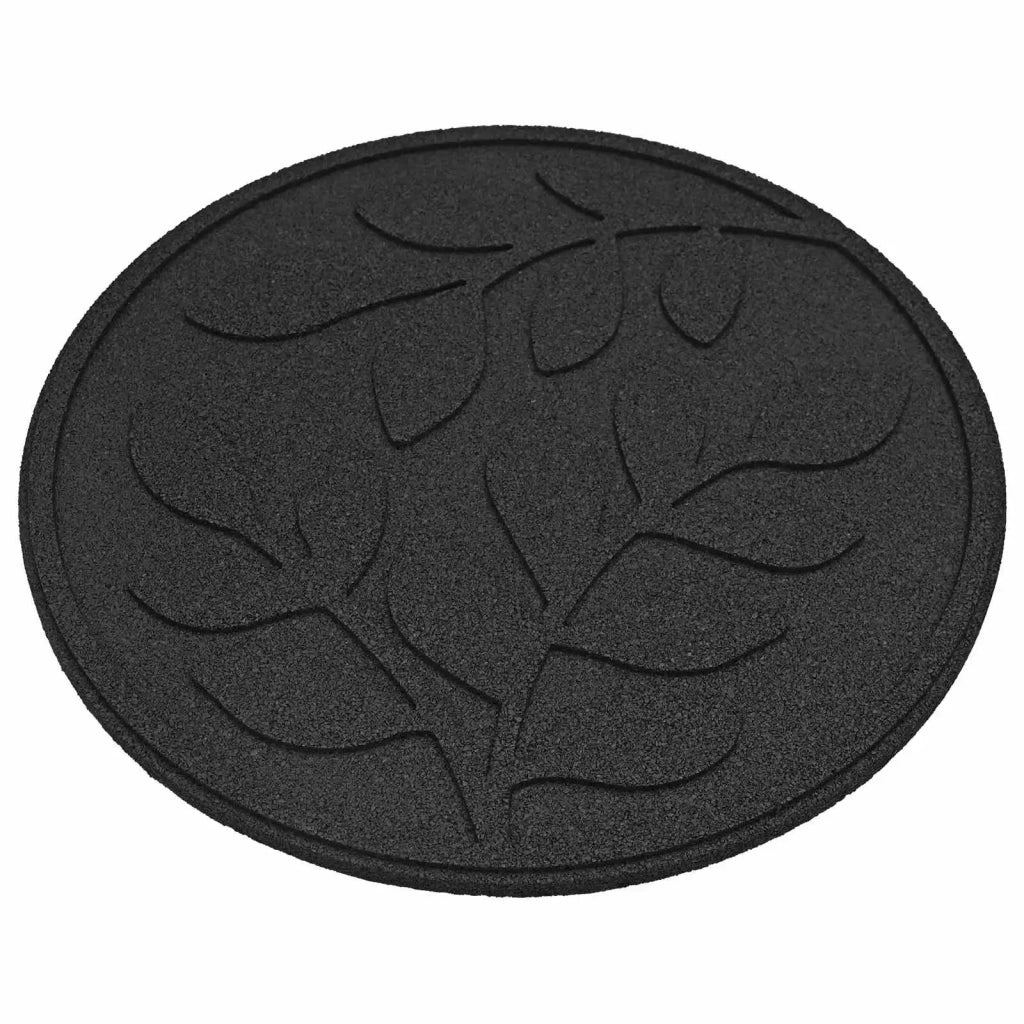 Pietra da Passo 6 pcs Nero Ø 44 x 2 cm Gomma 42030076