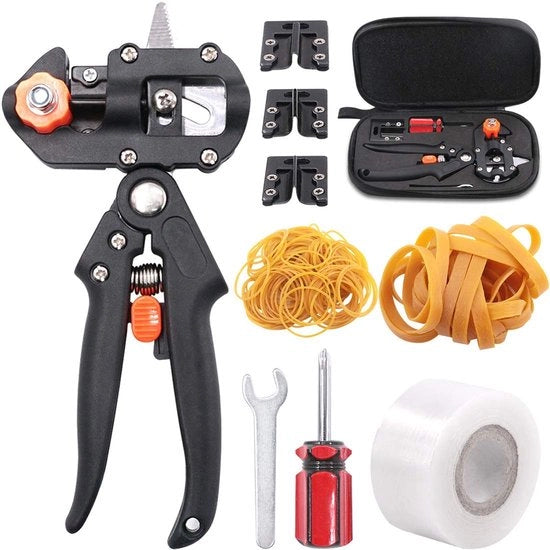 Kit di prunatura professionale per giardino con nastro adesivo per enti e anelli di gomma