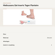 Supporti per Dita - Protezione per le Articolazioni - Supporti per Articolazioni per Scarpe - Insiemi di Infilatoi per Fascite Plantare - Assorbimento degli Impatti - 2 Paia