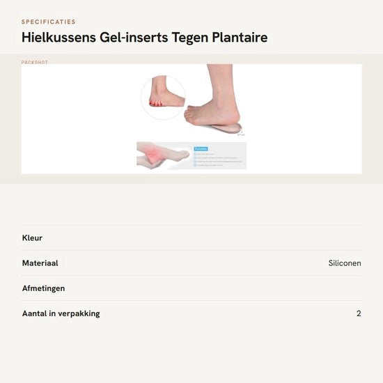Supporti per Dita - Protezione per le Articolazioni - Supporti per Articolazioni per Scarpe - Insiemi di Infilatoi per Fascite Plantare - Assorbimento degli Impatti - 2 Paia