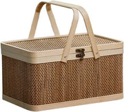 Borsa picnic in bambù - ecosostenibile - 30 x 20 x 16 cm
