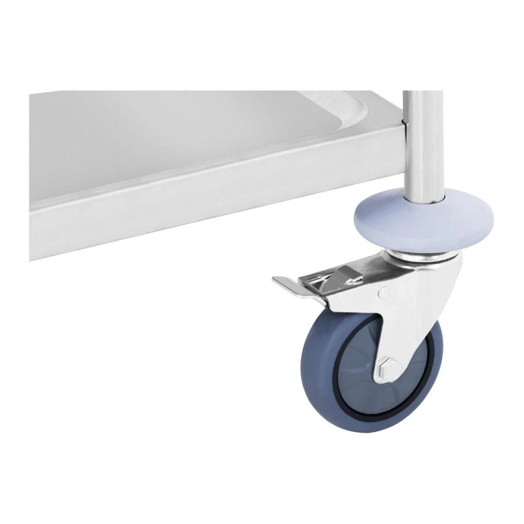 Carrello di servizio - 2 ripiani - 50 kg acciaio inox 14_0000932